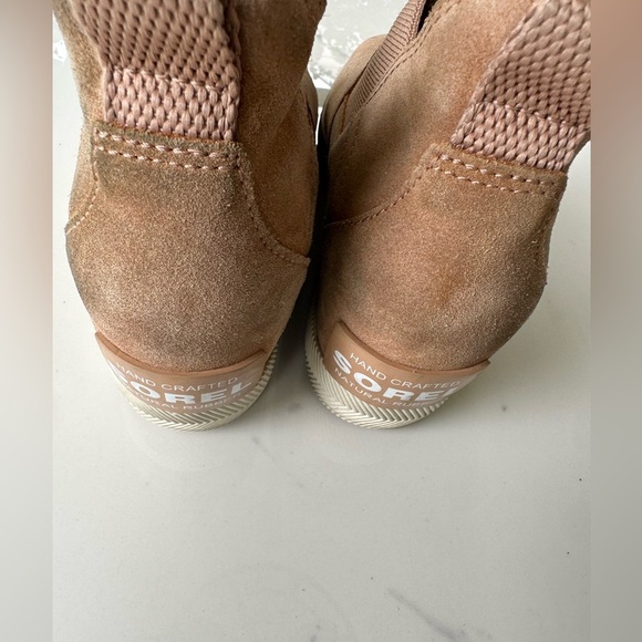 Sorel Out 'N' About Slip-On Wedge Booties for Ladies Tawny Buff/Chalk 8 - Picture 5 of 10